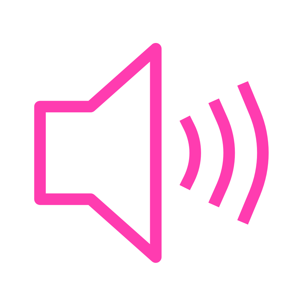 pink audio icon